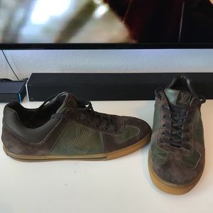 Louis Vuitton suede sneakers